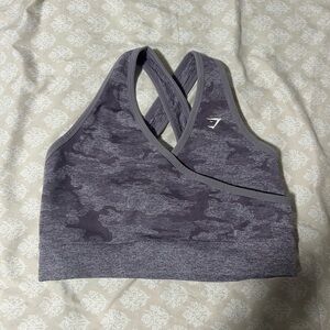 Gray Camo Gymshark Sports Bra
